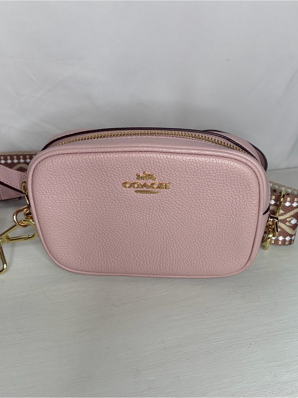 Coach Belt Bag/Crossbody Pink Leather
